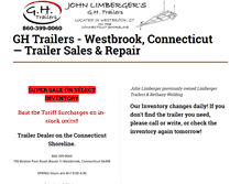 Tablet Screenshot of connecticutshorelinetrailers.com